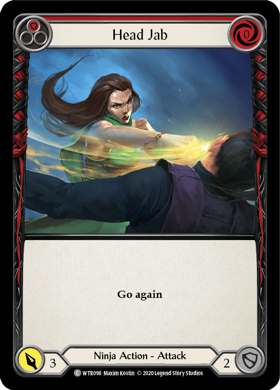 Head Jab (Red) [U-WTR098] (Welcome to Rathe Unlimited)  Unlimited Rainbow Foil | Card Citadel