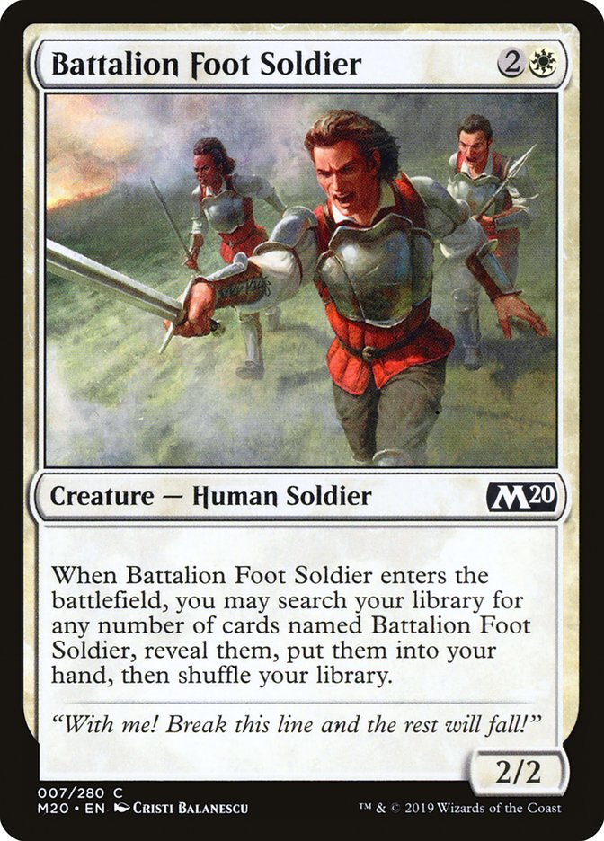 Battalion Foot Soldier [Core Set 2020] | Card Citadel