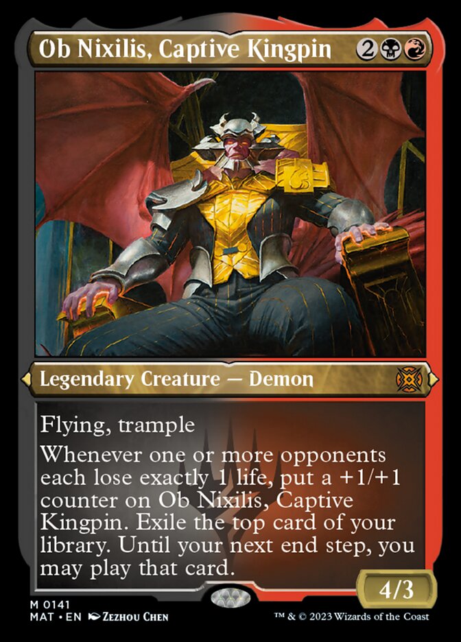 Ob Nixilis, Captive Kingpin (Foil Etched) [March of the Machine: The Aftermath] | Card Citadel