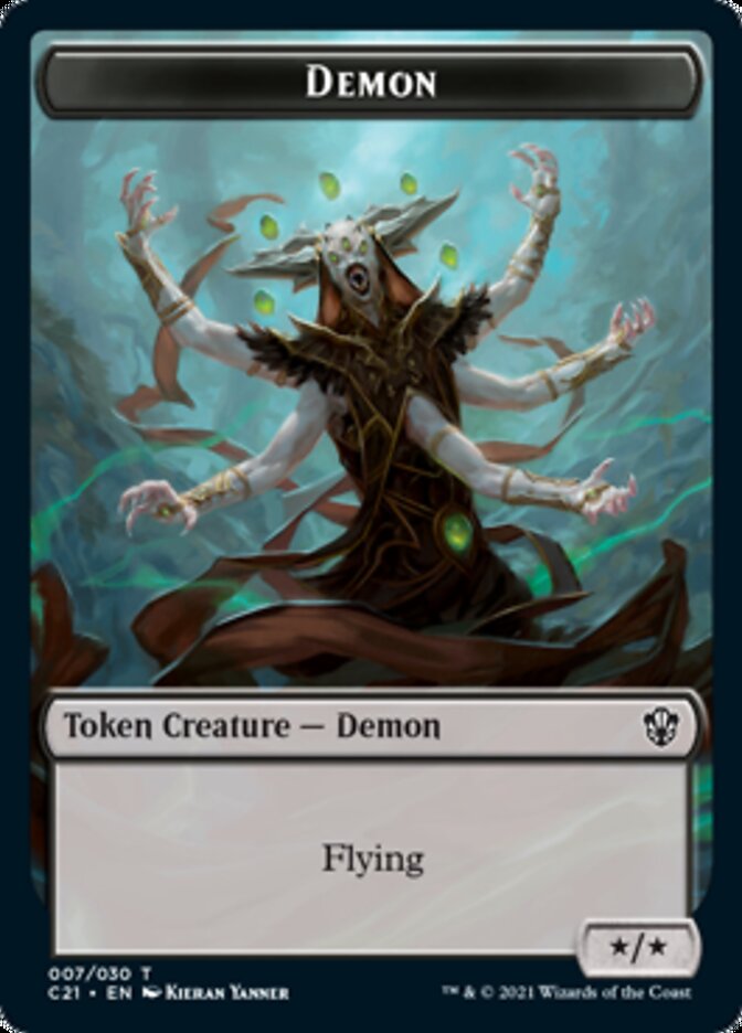 Demon // Fungus Beast Token [Commander 2021 Tokens] | Card Citadel