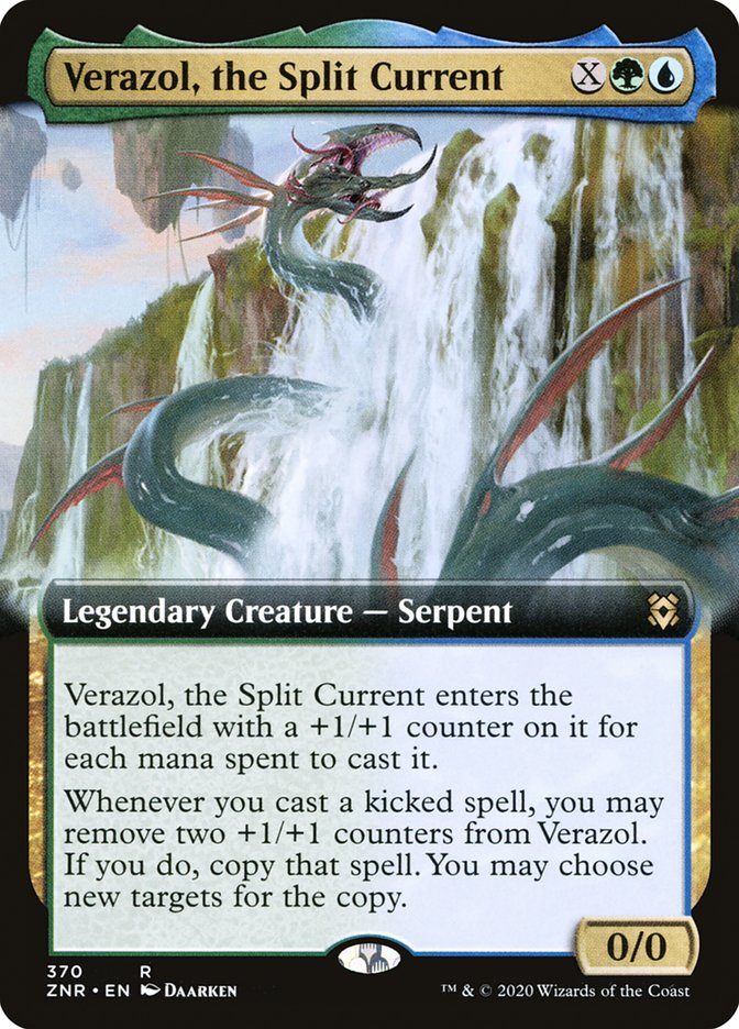 Verazol, the Split Current (Extended Art) [Zendikar Rising] | Card Citadel