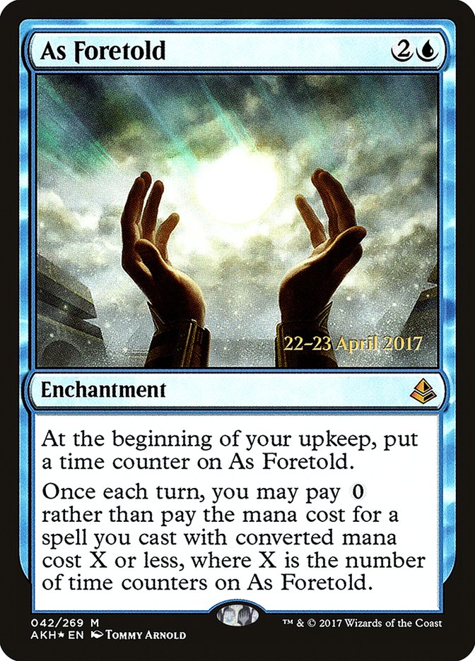 As Foretold (Prerelease Promo) [Amonkhet Prerelease Promos] | Card Citadel