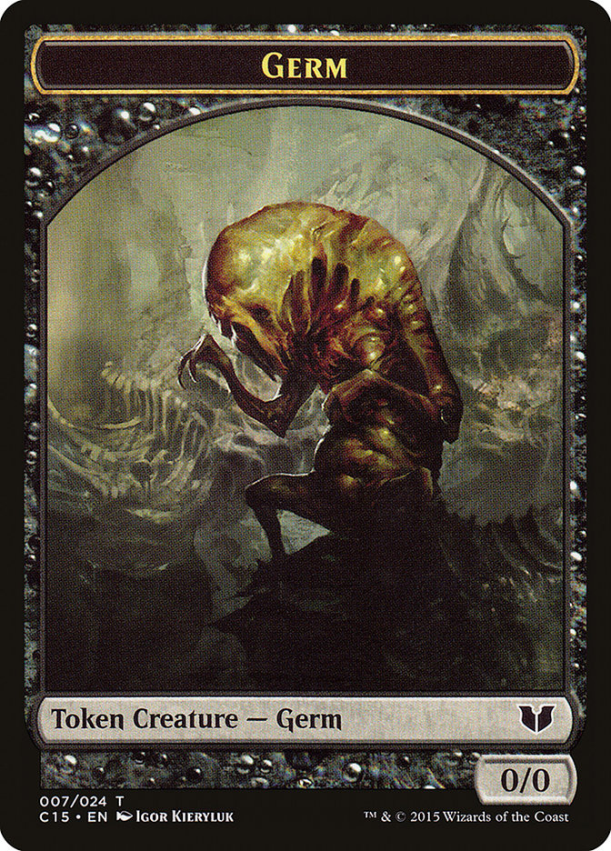 Frog Lizard // Germ Double-Sided Token [Commander 2015 Tokens] | Card Citadel