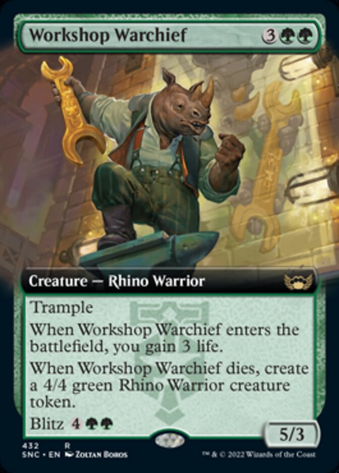 Workshop Warchief (Extended Art) [Streets of New Capenna] | Card Citadel