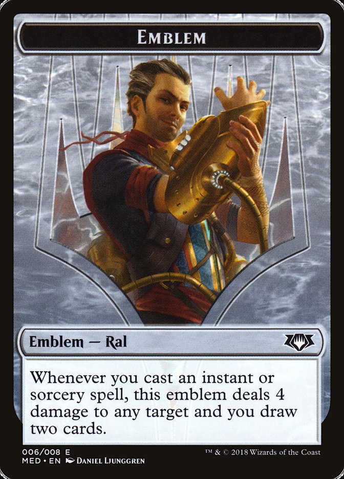 Emblem - Ral, Izzet Viceroy [Mythic Edition Tokens] | Card Citadel