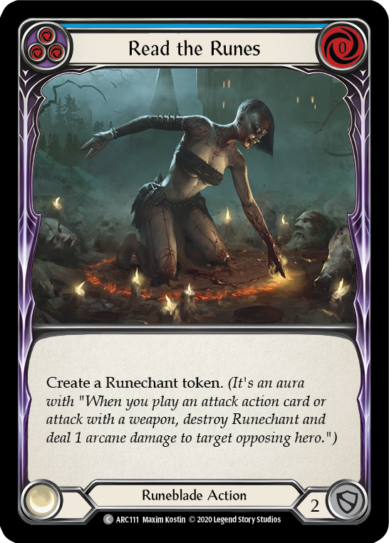 Read the Runes (Blue) [ARC111] Unlimited Normal | Card Citadel