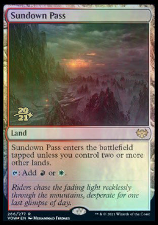 Sundown Pass [Innistrad: Crimson Vow Prerelease Promos] | Card Citadel