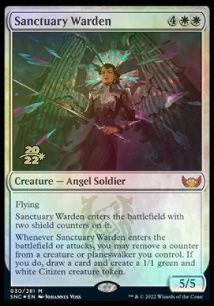 Sanctuary Warden [Streets of New Capenna Prerelease Promos] | Card Citadel