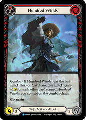 Hundred Winds (Red) [EVR041] (Everfest)  1st Edition Extended Art Rainbow Foil | Card Citadel