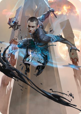 Kaito, Dancing Shadow Art Card [Phyrexia: All Will Be One Art Series] | Card Citadel