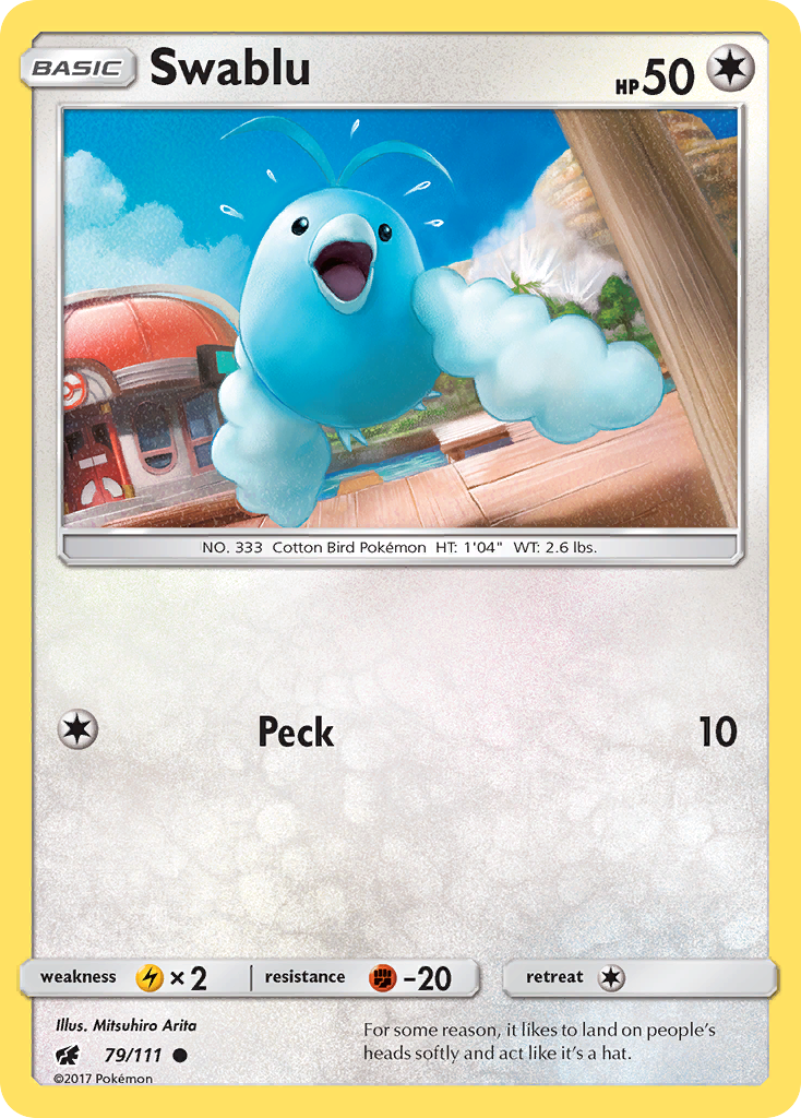 Swablu (79/111) [Sun & Moon: Crimson Invasion] | Card Citadel