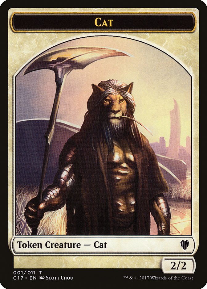 Cat Token [Commander 2017 Tokens] | Card Citadel