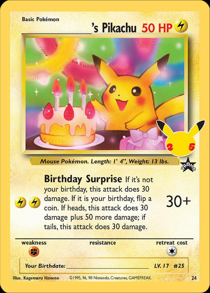 _____'s Pikachu (24) [Celebrations: 25th Anniversary - Classic Collection] | Card Citadel
