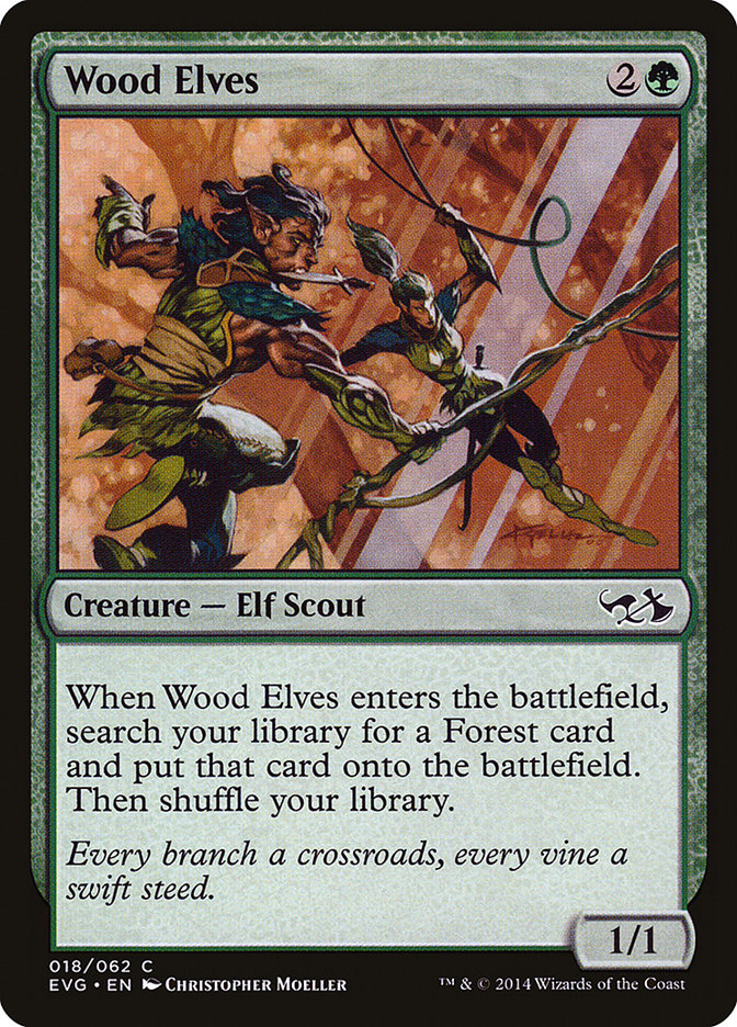 Wood Elves (Elves vs. Goblins) [Duel Decks Anthology] | Card Citadel