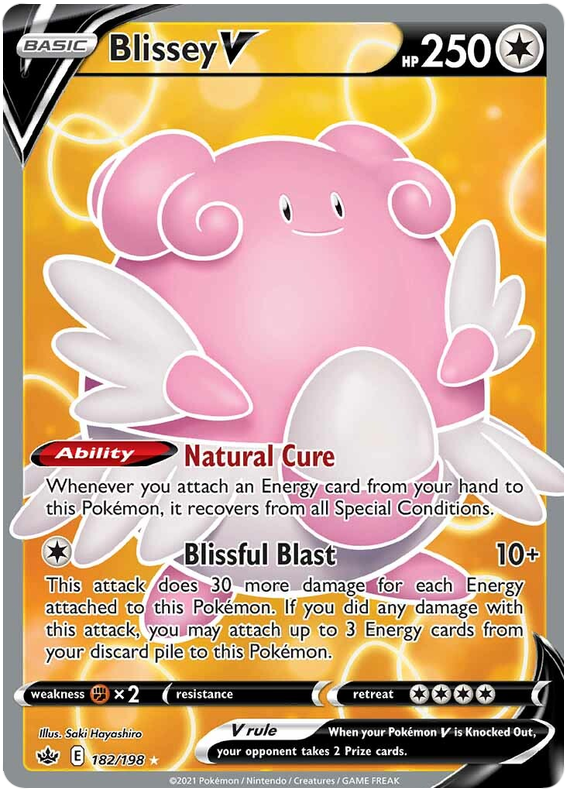 Blissey V (182/198) [Sword & Shield: Chilling Reign] | Card Citadel