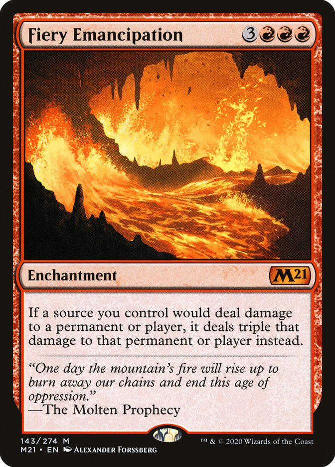 Fiery Emancipation [Core Set 2021] | Card Citadel