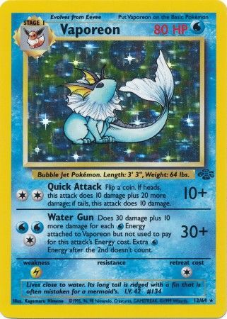 Vaporeon (12/64) [Jungle Unlimited] | Card Citadel