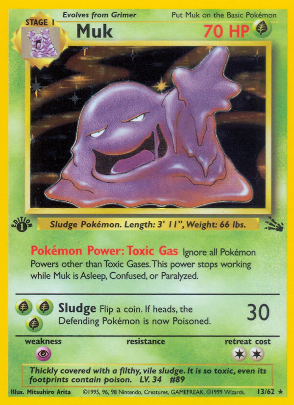 Muk (13/62) [Fossil 1st Edition] | Card Citadel