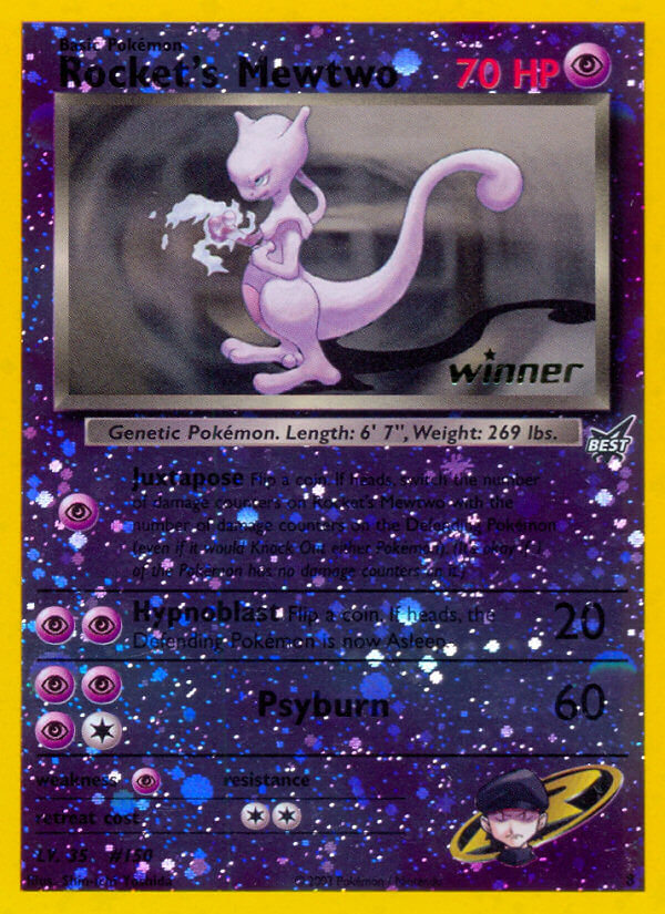 Rocket's Mewtwo (8) [Best of Promos] | Card Citadel