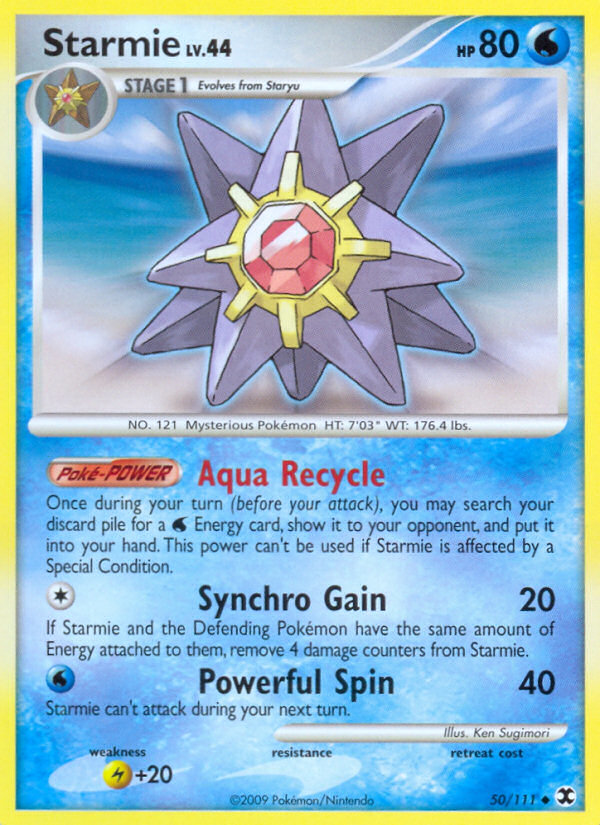 Starmie (50/111) [Platinum: Rising Rivals] | Card Citadel