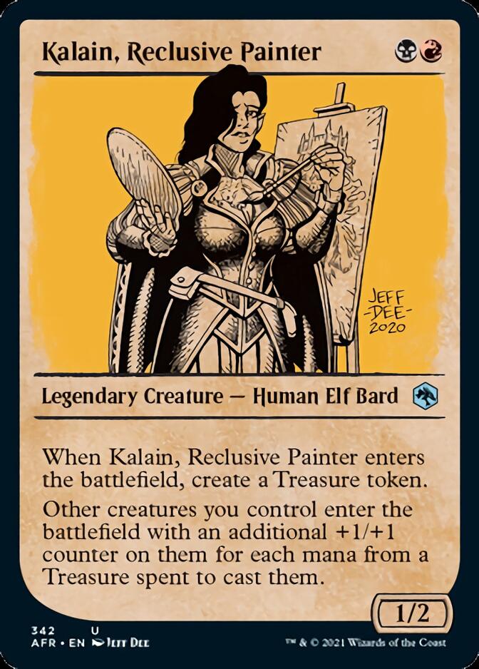 Kalain, Reclusive Painter (Showcase) [Dungeons & Dragons: Adventures in the Forgotten Realms] | Card Citadel