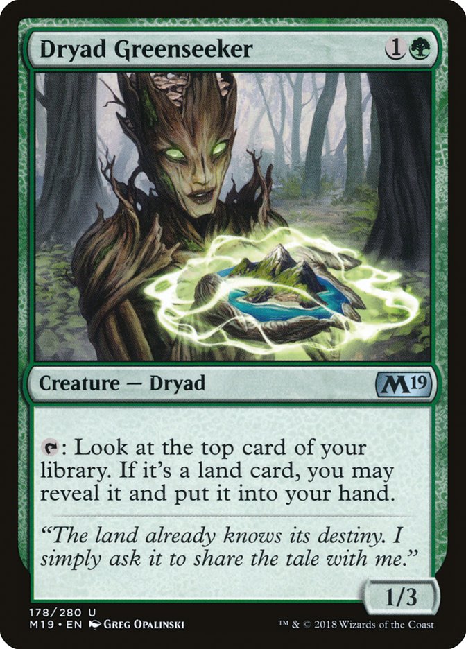 Dryad Greenseeker [Core Set 2019] | Card Citadel