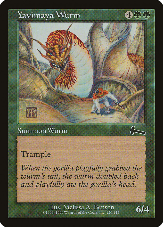 Yavimaya Wurm [Urza's Legacy] | Card Citadel