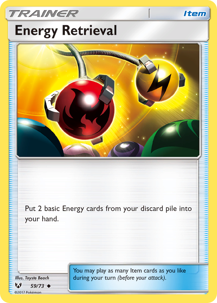 Energy Retrieval (59/73) [Sun & Moon: Shining Legends] | Card Citadel