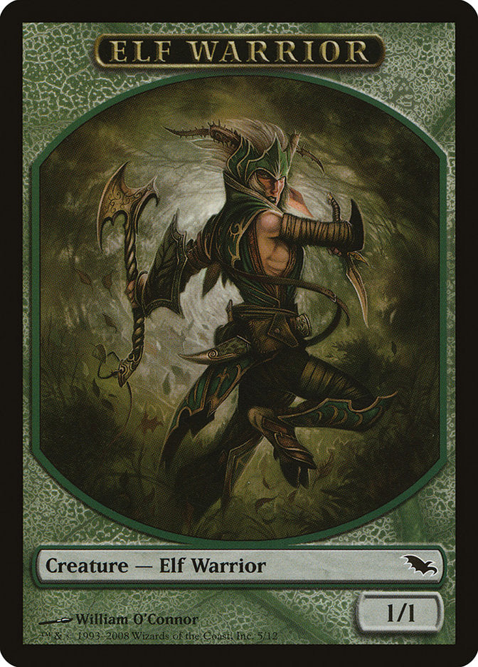 Elf Warrior (5/12) [Shadowmoor Tokens] | Card Citadel