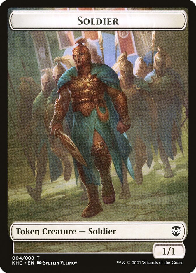 Bird (005) // Soldier Double-sided Token [Kaldheim Commander Tokens] | Card Citadel