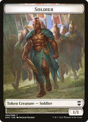 Bird (001) // Soldier Double-sided Token [Kaldheim Commander Tokens] | Card Citadel