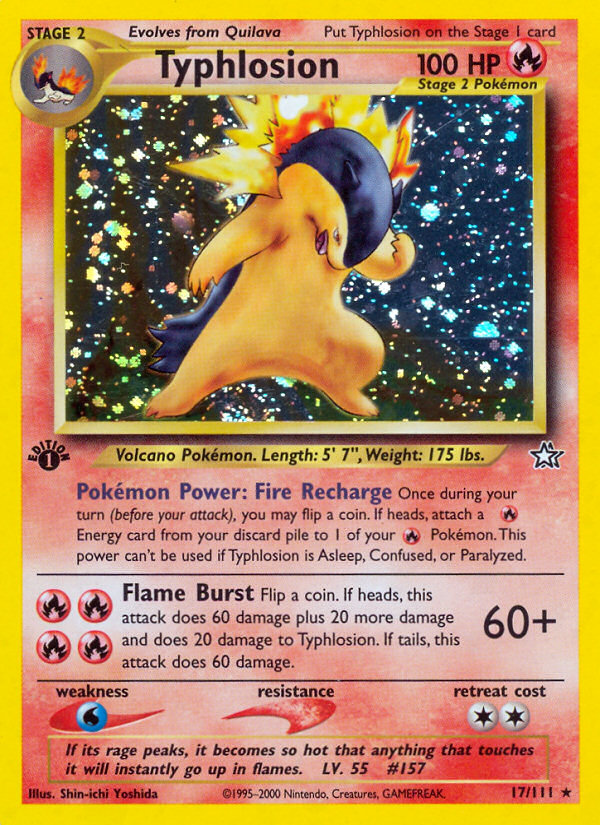 Typhlosion (17/111) [Neo Genesis 1st Edition] | Card Citadel