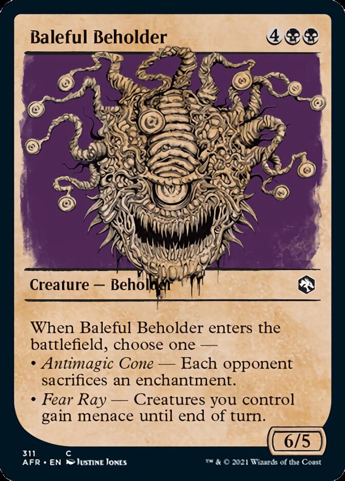 Baleful Beholder (Showcase) [Dungeons & Dragons: Adventures in the Forgotten Realms] | Card Citadel