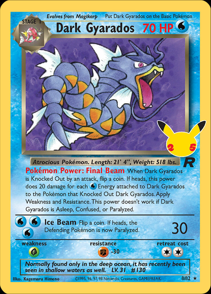 Dark Gyarados (8/82) [Celebrations: 25th Anniversary - Classic Collection] | Card Citadel