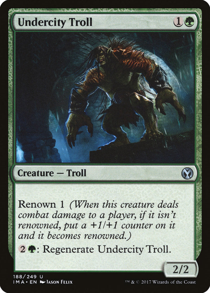 Undercity Troll [Iconic Masters] | Card Citadel
