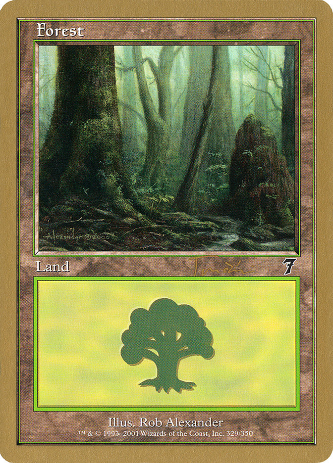 Forest (jt329) (Jan Tomcani) [World Championship Decks 2001] | Card Citadel