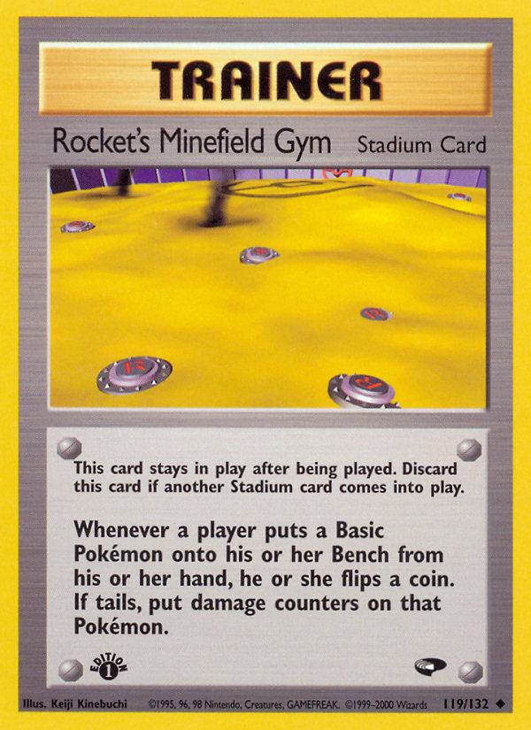 Rocket's Minefield Gym (119/132) [Gym Challenge 1st Edition] | Card Citadel