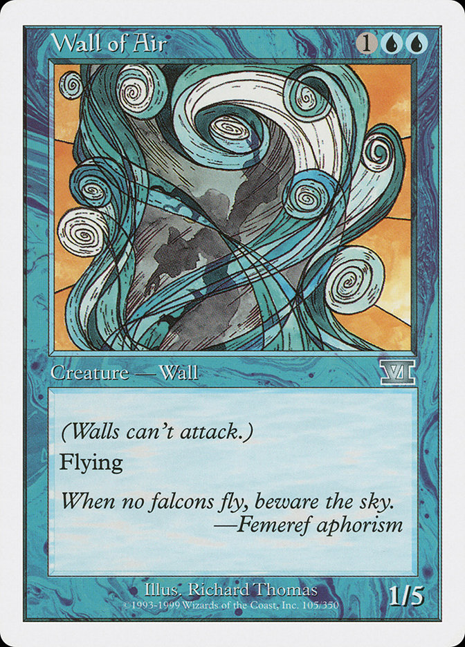 Wall of Air [Classic Sixth Edition] | Card Citadel