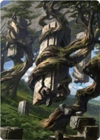 Forest 2 Art Card [Zendikar Rising Art Series] | Card Citadel