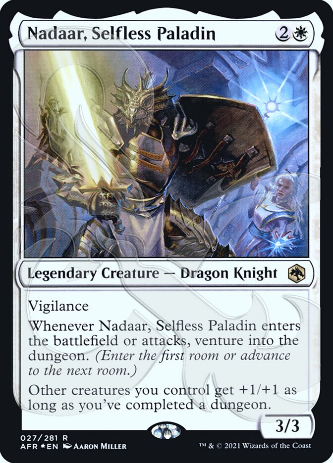 Nadaar, Selfless Paladin (Ampersand Promo) [Dungeons & Dragons: Adventures in the Forgotten Realms Promos] | Card Citadel