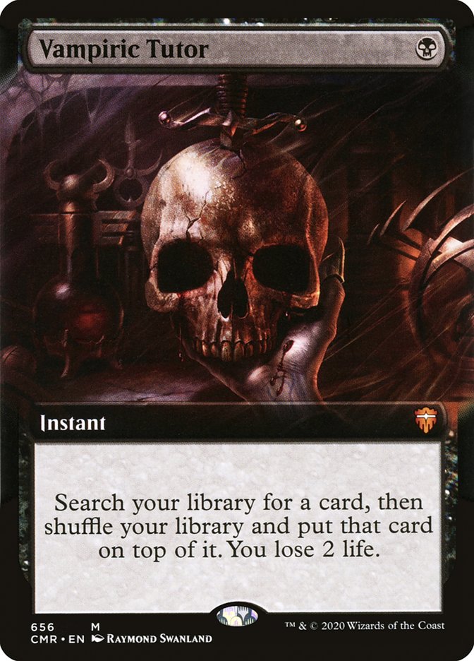 Vampiric Tutor (Extended Art) [Commander Legends] | Card Citadel