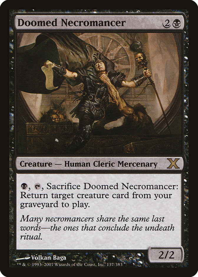 Doomed Necromancer [Tenth Edition] | Card Citadel