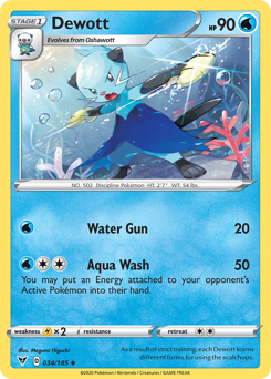 Dewott (034/185) [Sword & Shield: Vivid Voltage] | Card Citadel