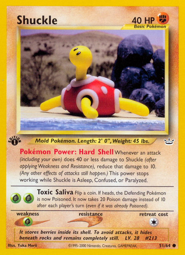 Shuckle (51/64) [Neo Revelation 1st Edition] | Card Citadel