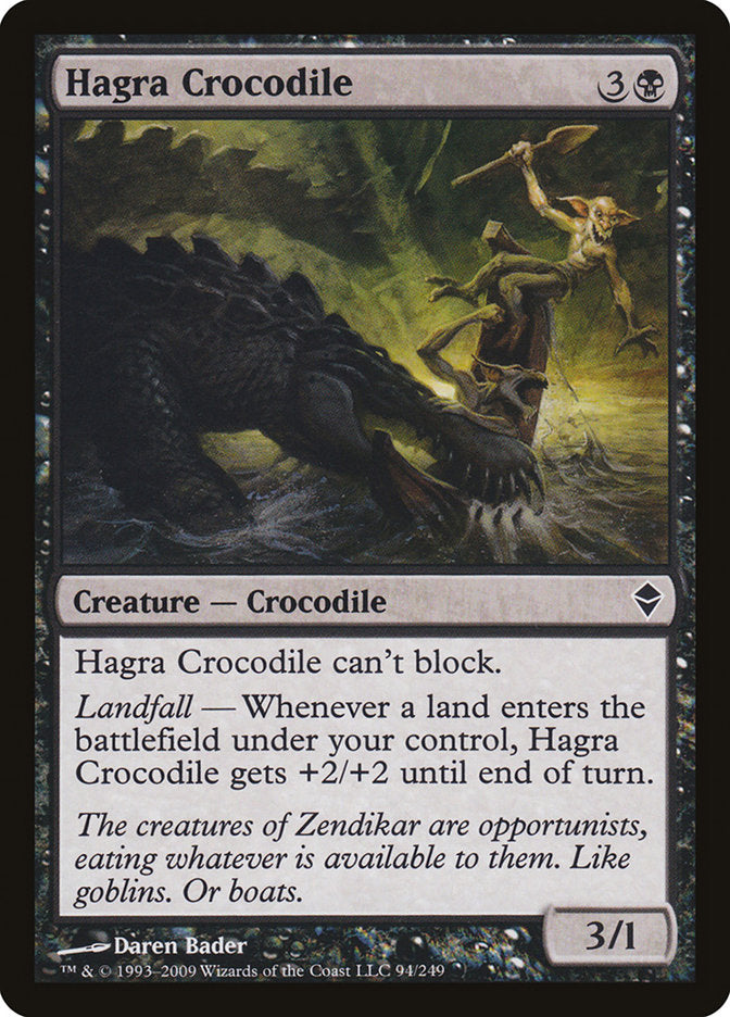 Hagra Crocodile [Zendikar] | Card Citadel