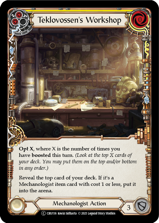 Teklovossen's Workshop (Yellow) [CRU116] Unlimited Normal | Card Citadel