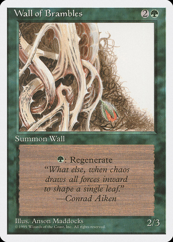 Wall of Brambles [Fourth Edition] | Card Citadel