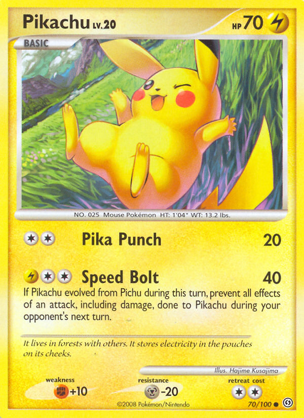 Pikachu (70/100) [Diamond & Pearl: Stormfront] | Card Citadel