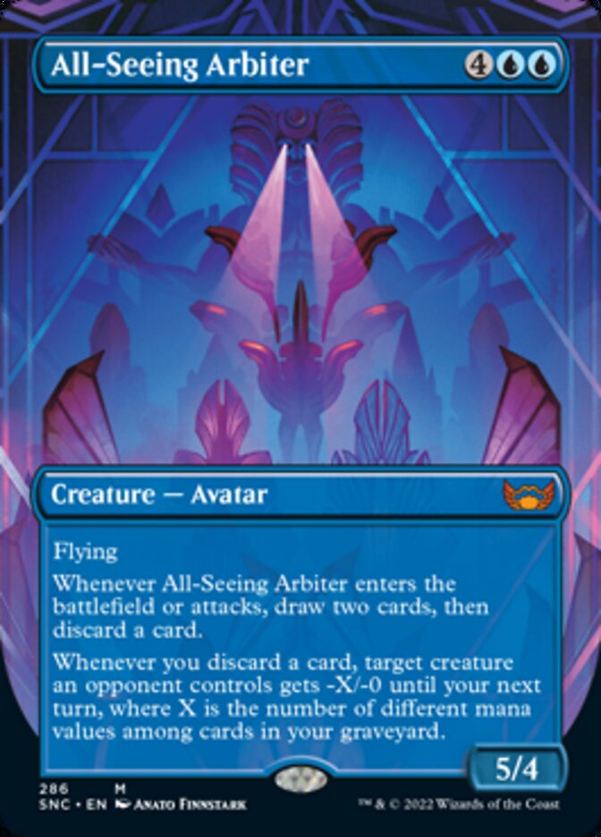 All-Seeing Arbiter (Borderless Alternate Art) [Streets of New Capenna] | Card Citadel