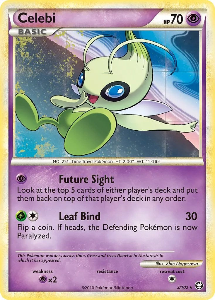 Celebi (3/102) (Movie Exclusive) [HeartGold & SoulSilver: Triumphant] | Card Citadel